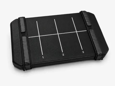 Carriage One padded carriage surface with numbered alignment marks